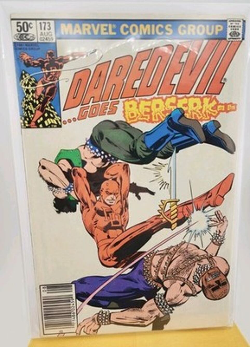 Daredevil #173 Newsstand Frank Miller Klaus Janson 1981 Marvel Gladiator